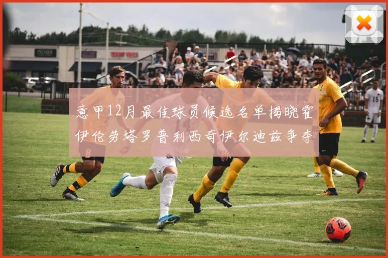 意甲12月最佳球员候选名单揭晓霍伊伦劳塔罗普利西奇伊尔迪兹争夺荣誉